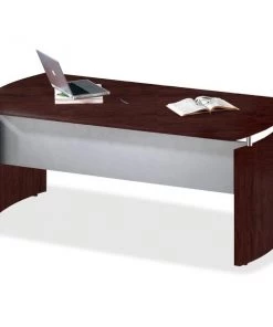 Safco Napoli Dsk Base 28.5H Mahogany