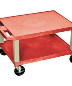 Luxor Tuffy Red 2 Shlf Crt Nick Legs, WT16RE-N