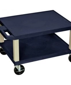 Luxor Tuffy Nvy Blu 2 Shlf Av Cart