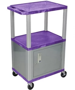 Luxor PReplacement Tuffy 3 Shlf 42" Av Cart, WT42PC4E-N