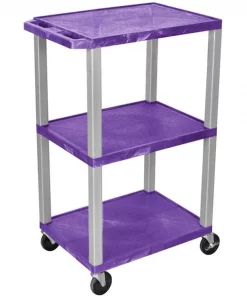 Luxor PReplacement Tuffy 3 Shlf 42" Av Cart, WT42PE-N
