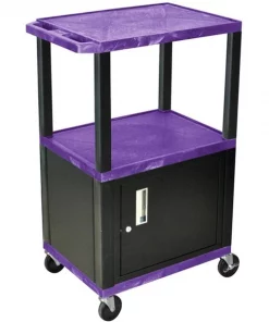 Luxor PReplacement Tuffy 3 Shlf 42" Av Cart, WT42PC2E-B