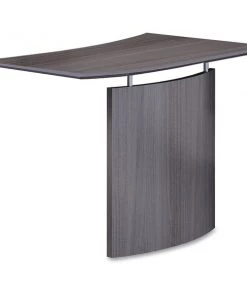 Safco Medina Curved Desk Bridge Righ, MNBDGRLGS