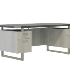 Safco Mirella Free Standing Desk Bf, MRDFF6636SGY
