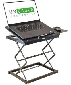 Uncaged Ergonomics Cd4 Laptop Standing Desk Converter Adjustable Laptop Desk Stand Riser