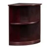 Safco Bookcase Quarter Rnd 2-Shelf, VBQ2MAH
