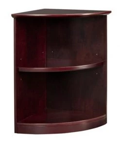 Safco Bookcase Quarter Rnd 2-Shelf, VBQ2MAH