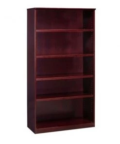 Safco Veneer 5-Shelf Bookcase, VB5MAH