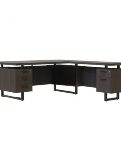 Safco Mirella L-Shaped Config Desk B, MRLSBF7236STO