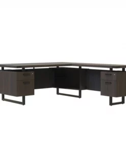 Safco Mirella L-Shaped Config Desk B, MRLSFF7236STO