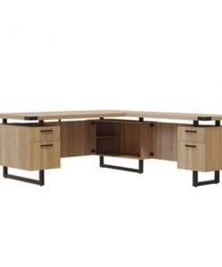 Safco Mirella L-Shaped Config Desk B, MRLFF6630SDD