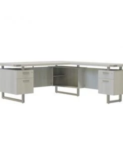 Safco Mirella L-Shaped Config Desk B, MRLFF6630WAH