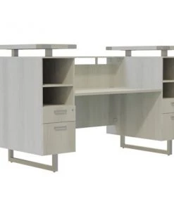 Safco Mirella Reception Desk With Gl, MRRD90WAH
