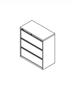 Safco Lateral File 30Inw 3 Drawer, HLT303
