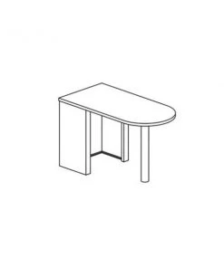 Safco Free Standing Peninsula 60X24