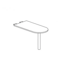 Safco Peninsula Post Style 60X30