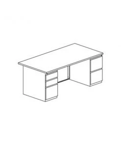 Safco Csii 36X66Indesk Bbf/Ff Peds