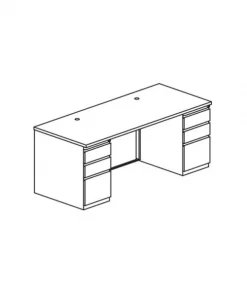 Safco Csii 30X60Indesk 2 Bbf Ped