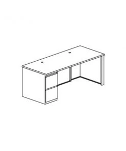 Safco Csii 30X66Indesk 1 Ff Ped