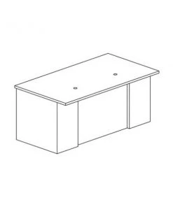 Safco Csii 36X66Indesk 1 Ff Peds