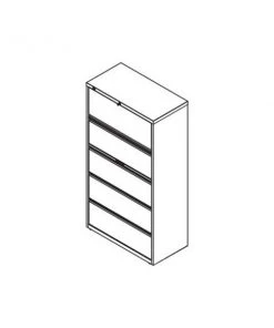 Safco Lateral File 30Inw 5 Drawer