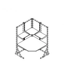 Safco Top Corner 48/36In Lam Esd