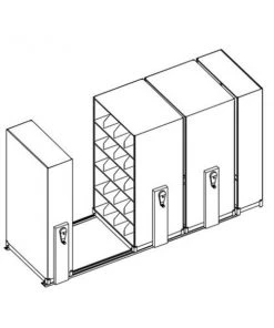 Safco Mlf Ex 48In5Tr 2Dbl Face Xray