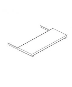 Safco 36In Melamine Rollout Shelf