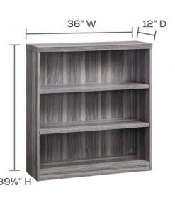 Safco Aberdeen Series 3-Shelf Bookca, AB3S36LGS