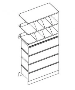 Safco 4P Ex Adder 36X76 W/4 10In