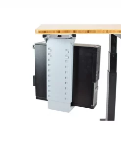 Uncaged Ergonomics Cpu1 Adjustable Metal Under Desk Computer Cpu Holder Swivels Steel