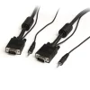 Startech.Com 15ft Coax High Resolution Monitor VGA Cable with Audio