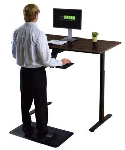Uncaged Ergonomics RiseUpElectricStandingDesk48X30"BlkDesktopDualMotorMemory, RU2bbkMDF48