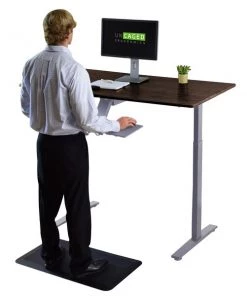 Uncaged Ergonomics RiseUpElectricStandingDesk48X30"BlkDesktopDualMotorMemory, RU2gbkMDF48