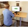 Uncaged Ergonomics RiseUpElectricStandingDesk60X30"BambooDesktopSitStandOffice, RU2gb