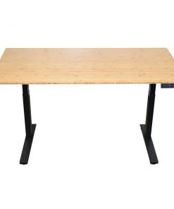 Uncaged Ergonomics RiseUpElectricStandingDesk48X30"BambooDesktopSitStandOffice, RUbb48