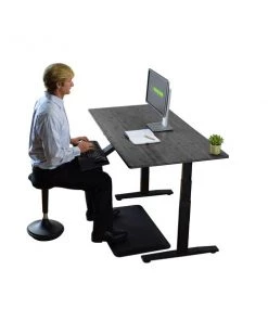 Uncaged Ergonomics RiseUpElectricStandingDesk48X30"BlackDesktopDualMotorMemory, RUbbkMDF48