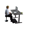 Uncaged Ergonomics RiseUpElectricStandingDesk60X30"BlackBambooDesktopSitStand, Rubbk