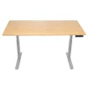 Uncaged Ergonomics RiseUpElectricStandingDesk60X30"BambooDesktopSitStandOffice, Rugb
