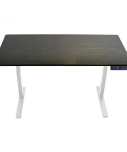 Uncaged Ergonomics RiseUpElectricStandingDesk60X30"BlackBambooDesktopSitStand, Ruwbk