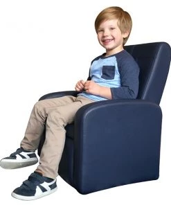 Uncaged Ergonomics StashCuteKidsSofaChairWithStorageComfyToddlerReclinerBlack, SKC-b