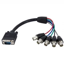 Startech.Com 1ft Coax HD15 VGA to 5 BNC RGBHV Monitor Cable - M/F