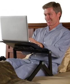 Uncaged Ergonomics WorkezExecutiveAdjustableLaptopCoolingStandLapDesk2Fans3Usb, WEEFHb