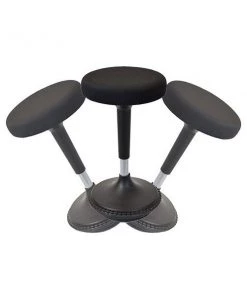 Uncaged Ergonomics WobbleStoolStandingDeskStoolTallAdjustableHeightBalanceStool, WSF-b