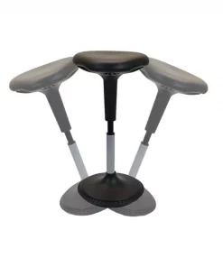 Uncaged Ergonomics WobbleStoolStandingDeskStoolTallAdjustableHeightBalanceStool, WST-b