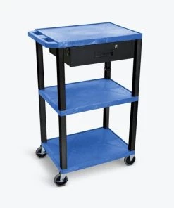 Luxor Blue 42 Tuffy Cart Black Legs
