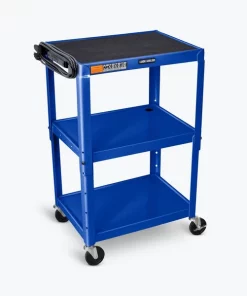 Luxor Adj Height Roy Blue Metal Cart