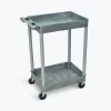Luxor 2 Shelf Gray Tub Cart, STC11-G