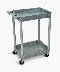 Luxor 2 Shelf Gray Tub Cart, STC11-G