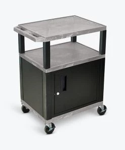 Luxor Tuffy Gry 3 Shlf Crt Legs/Cab, WT34GYC2E-B